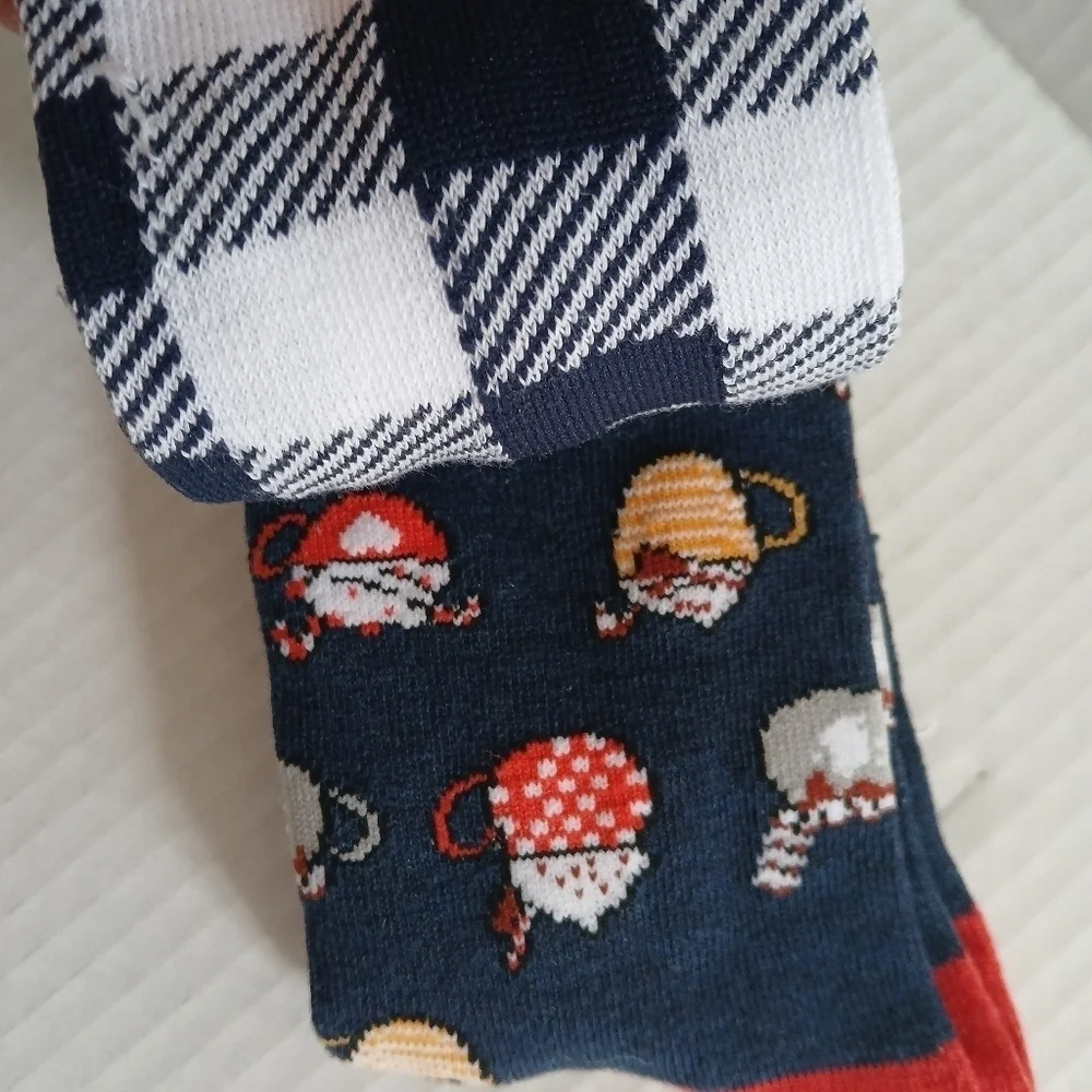 Christmas Winter Socks K. Bell Women's Crew Holiday Assortment 2 Pairs